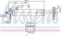 NISSENS 95511 - Filtro deshidratante, aire acondicionado