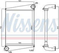 NISSENS 961259 - Radiador de aire de admisión