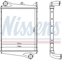 NISSENS 96966 - Material aletas refrigeradoras: Aluminio<br>Tipo de refrigeración: refrigerado por aire<br>Profundidad de red [mm]: 67<br>Longitud de red [mm]: 900<br>Ancho de red [mm]: 895<br>Material depósitos de agua (radiador): Aluminio<br>Tipo radiador: Aletas refrigeración soldadas<br>