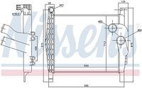 NISSENS 96970 - Material aletas refrigeradoras: Aluminio<br>Tipo radiador: Aletas refrigeración soldadas<br>Longitud de red [mm]: 735<br>Ancho de red [mm]: 595<br>Profundidad de red [mm]: 80<br>Ancho de embalaje [cm]: 101,00<br>long. de embalaje [cm]: 120,0<br>Peso neto [g]: 12100<br>h embalaje [cm]: 52,50<br>