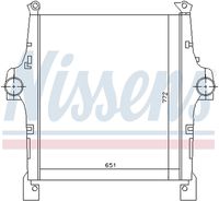 NISSENS 97047 - Material aletas refrigeradoras: Aluminio<br>Tipo radiador: Aletas refrigeración soldadas<br>Longitud de red [mm]: 651<br>Ancho de red [mm]: 772<br>Profundidad de red [mm]: 50<br>para OE N°: 41218267<br>Fabricante: MAHLE<br>Ancho de embalaje [cm]: 110,00<br>long. de embalaje [cm]: 119,8<br>Peso neto [g]: 14620<br>h embalaje [cm]: 31,50<br>