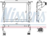 NISSENS 97081 - Radiador de aire de admisión