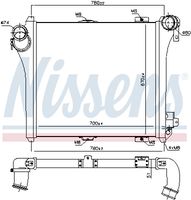 NISSENS 97075 - Radiador de aire de admisión