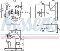 NISSENS 989313 - Altura [mm]: 150<br>Longitud [mm]: 256<br>Ancho [mm]: 150<br>Material: Aluminio<br>Artículo complementario / información complementaria 2: con bypass de depresión<br>Artículo complementario/Información complementaria: con juntas<br>