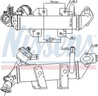 NISSENS 989287 - Elemento enfriador, reciclaje gases escape