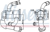 NISSENS 989433 - Elemento enfriador, reciclaje gases escape