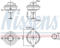 NISSENS 98470 - Válvula EGR - ** FIRST FIT **