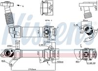 NISSENS 989281 - Elemento enfriador, reciclaje gases escape