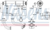 NISSENS 989283 - Elemento enfriador, reciclaje gases escape