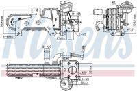 NISSENS 989420 - Elemento enfriador, reciclaje gases escape