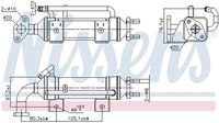 NISSENS 989435 - Elemento enfriador, reciclaje gases escape