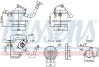 NISSENS 989480 - Elemento enfriador, reciclaje gases escape