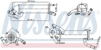 NISSENS 989449 - Elemento enfriador, reciclaje gases escape