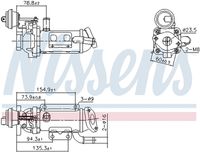 NISSENS 989289 - Elemento enfriador, reciclaje gases escape