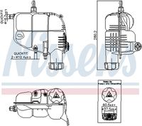 NISSENS 996185 - Depósito compensación, refrigerante