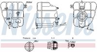 NISSENS 996255 - Material: Plástico<br>Calefacción / Refrigeración: con conexión para interruptor de nivel de refrigerante<br>