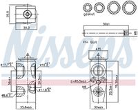 NISSENS 999445 - Válvula de expansión, aire acondicionado