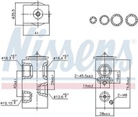 NISSENS 999457 - Válvula de expansión, aire acondicionado - ** FIRST FIT **