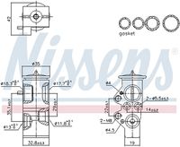 NISSENS 999428 - Válvula de expansión, aire acondicionado - ** FIRST FIT **