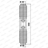 MOOG K150021 - Juego de fuelles, dirección