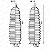 MOOG K150195 - Juego de fuelles, dirección