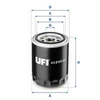 UFI 23.240.00 - Filtro de aceite