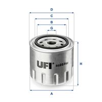 UFI 2325700 - Tipo de filtro: Filtro principal<br>Peso [kg]: 0,47<br>Altura [mm]: 85<br>Medida de rosca: 3/4-16<br>Diámetro exterior 1 [mm]: 95<br>