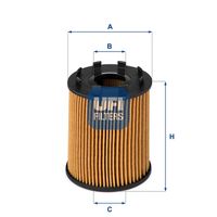 UFI 2504300 - Código de motor: 199 A2.000<br>para OE N°: 55197218<br>Restricción de fabricante: UFI<br>año construcción desde: 02/2008<br>Tipo de filtro: Cartucho filtrante<br>Altura [mm]: 100<br>Diámetro exterior [mm]: 67<br>Diámetro exterior 1 [mm]: 39<br>Diám. int. 1 [mm]: 22<br>Diám. int. 2[mm]: 28<br>