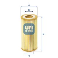 UFI 2504000 - para OE N°: 06J115403C<br>Código de motor: CAWB-CCZA<br>Tipo de filtro: Filtro enroscable<br>presión apertura válvula de desviación [bar]: 2,5<br>Altura [mm]: 143<br>Medida de rosca: M 27 X 1,5<br>Diámetro exterior [mm]: 76<br>Artículo complementario / información complementaria 2: con dos válvulas de bloqueo de retorno<br>Diámetro exterior 1 [mm]: 78,5<br>Diámetro exterior 2 [mm]: 60<br>Diám. int. 1 [mm]: 49<br>