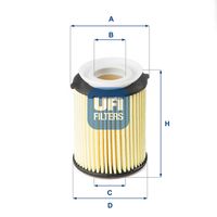 UFI 2517800 - año construcción hasta: 01/2014<br>Tipo de filtro: Cartucho filtrante<br>Altura [mm]: 85<br>Diámetro exterior [mm]: 64<br>Diámetro interior [mm]: 32<br>Diámetro 3 [mm]: 32<br>