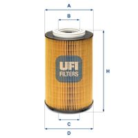 UFI 2523500 - Filtro hidráulico, dirección