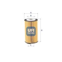 UFI 2526000 - Filtro hidráulico, dirección