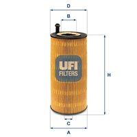 UFI 2523700 - Filtro hidráulico, dirección