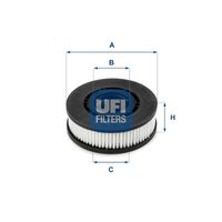 UFI 2768900 - Altura [mm]: 30,6<br>Diámetro interior [mm]: 42<br>Diámetro exterior [mm]: 92<br>Diám. int. 1 [mm]: 35<br>Peso [kg]: 0,081<br>