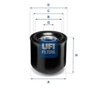 UFI 2739300 - Cartucho del secador de aire, sistema de aire comprimido