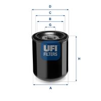 UFI 2734400 - Cartucho del secador de aire, sistema de aire comprimido