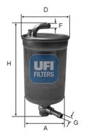 UFI 2407200 - Filtro combustible