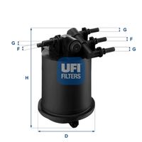 UFI 2408600 - Filtro combustible