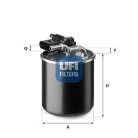 UFI 2414800 - Filtro combustible