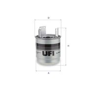 UFI 2416100 - Filtro combustible