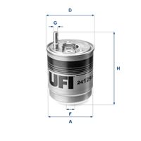 UFI 2412900 - Filtro combustible