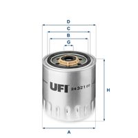 UFI 2432100 - Filtro combustible