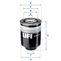 UFI 24.411.00 - Filtro combustible