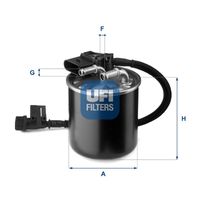 UFI 2414900 - Filtro combustible