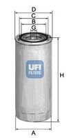 UFI 2430401 - Filtro combustible