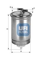 UFI 24.435.00 - Filtro combustible