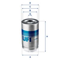 UFI 2437800 - Filtro combustible