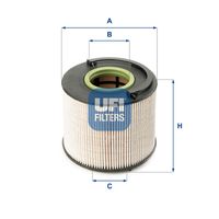 UFI 2601500 - Filtro combustible