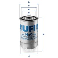 UFI 24H2O02 - Filtro combustible