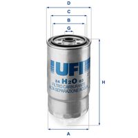 UFI 24H2O03 - Filtro combustible